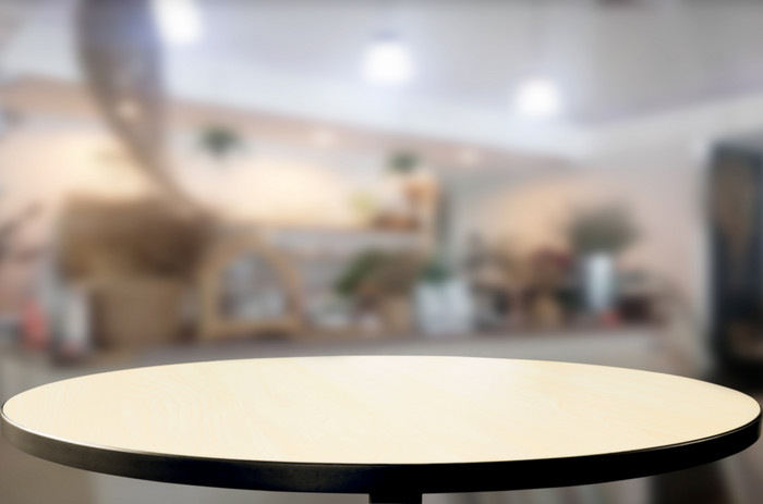 咖啡厅圆桌子摄影图