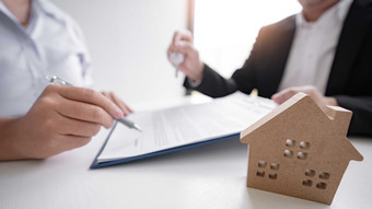 工作职业客户合作签约房地产销售职员交易