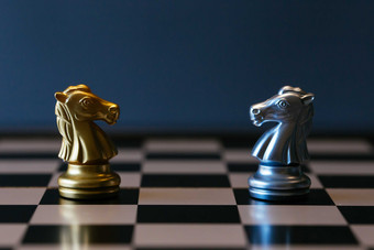 黑白棋盘象棋摄影图