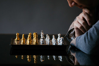 国际象棋<strong>棋盘</strong>摄影图