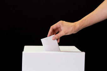 <strong>投票</strong>选举盒子摄影图