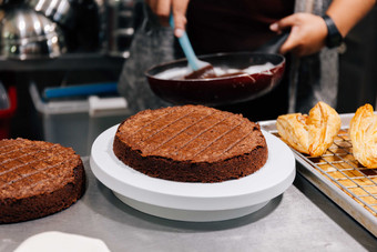 巧克力蛋糕制作过程