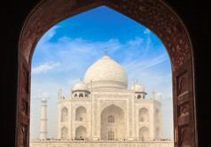 泰姬陵昂贵印度的旅游