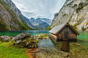 阿尔卑斯山脉机库巴伐利亚湖