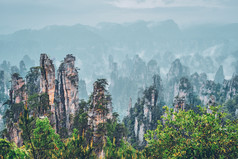 张家界群山摄影图片