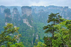 张家界山峰风景摄影图片