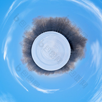 冬季球形概念图摄影图片
