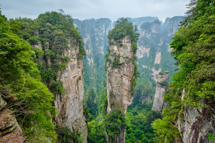 张家界风景区摄影图片