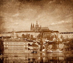 怀旧单色欧洲城镇摄影图片