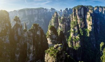 张家界山峰山岳<strong>晚霞摄影图</strong>片