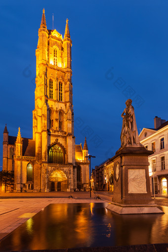 比利时比荷卢<strong>欧洲</strong>圣巴沃大教堂