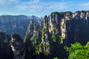 张家界旅游山峰摄影图片