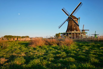 风车机荷兰乡村
