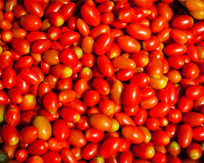 小西红柿平铺摄影图片