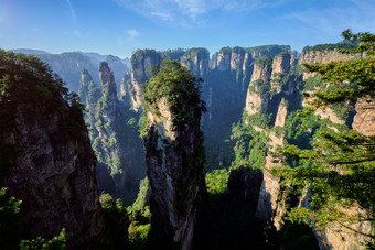 张家界风景平顶山摄影图片