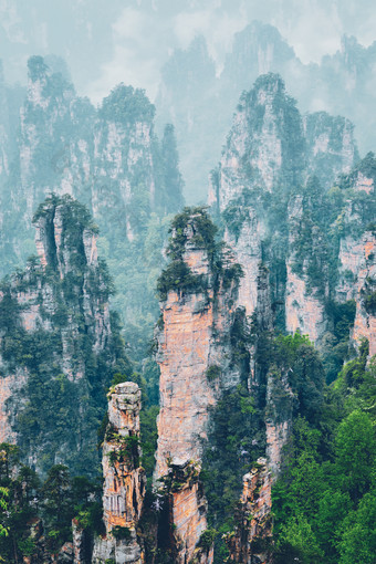 奇石山峰摄影图片