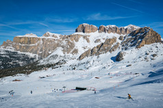 雪地滑雪摄影图片