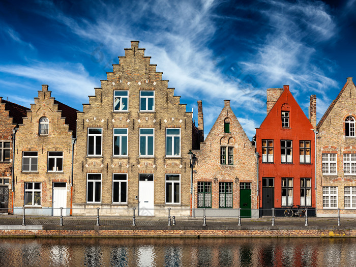 欧洲城市房屋摄影图片