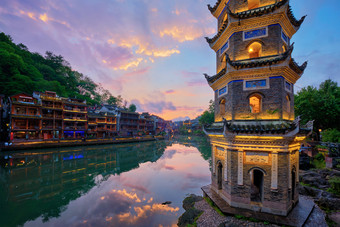 冯Fenghuang古老的湖南