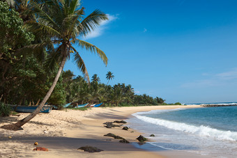 斯里兰卡沙滩海浪
