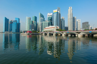新加坡港湾摄影图片