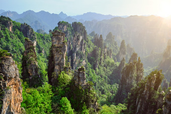 张家界风景阳光<strong>摄影图片</strong>