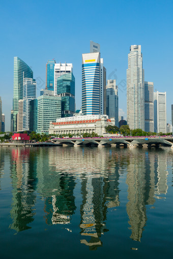 新加坡城市大楼摄影图片