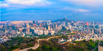 首尔韩国南城市景观