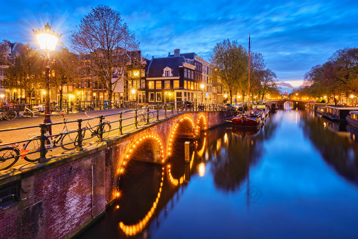 阿姆斯特丹运河桥欧洲