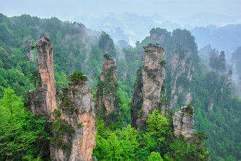 中国张家界风景摄影图片