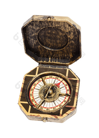 微型库存古董古代的指南针