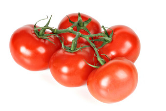 一串成熟的番茄摄影图片