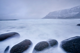 岛屿挪威内海风景