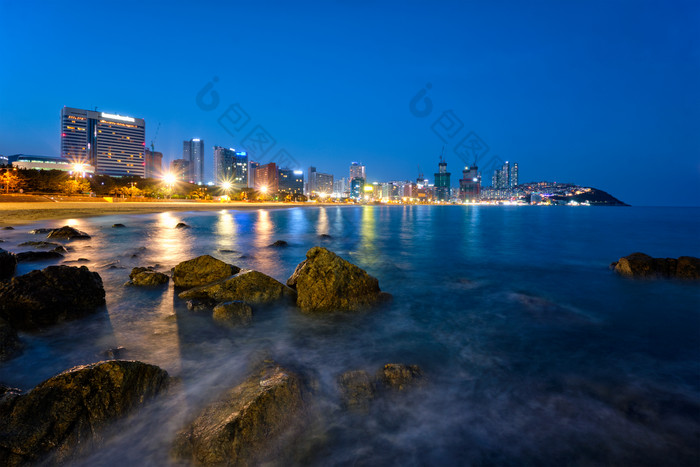 釜山Haeundae海滩韩国