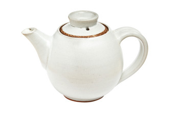 白色瓷茶壶摄影图片