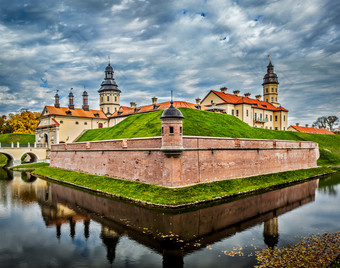 白俄罗斯内斯维日城堡建筑物
