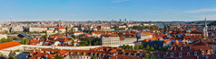 欧洲城镇全景天空摄影图片