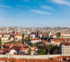 欧洲建筑红顶摄影图片