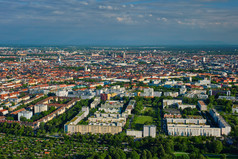 慕尼黑德国城市景观展望