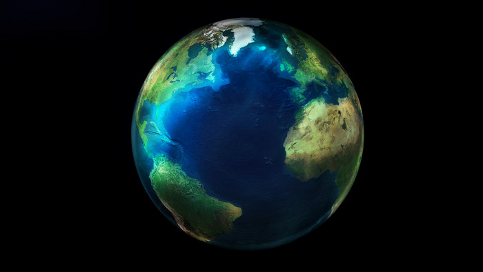 宇宙星球地球蓝色海洋摄影图片