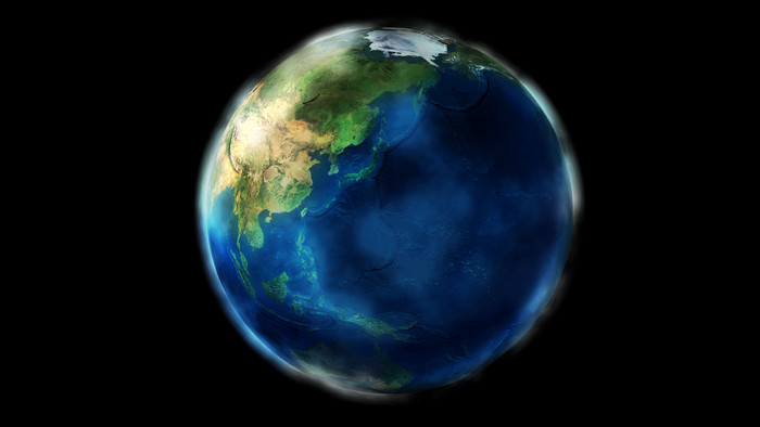 宇宙星球地球陆地海洋摄影图片