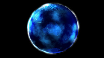 蓝色地球星体摄影图片