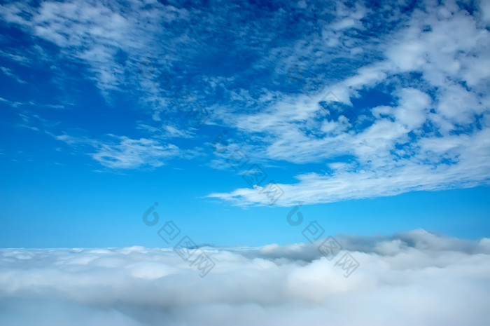 户外景色蓝天白云摄影图