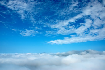 户外景色蓝天白云摄影图