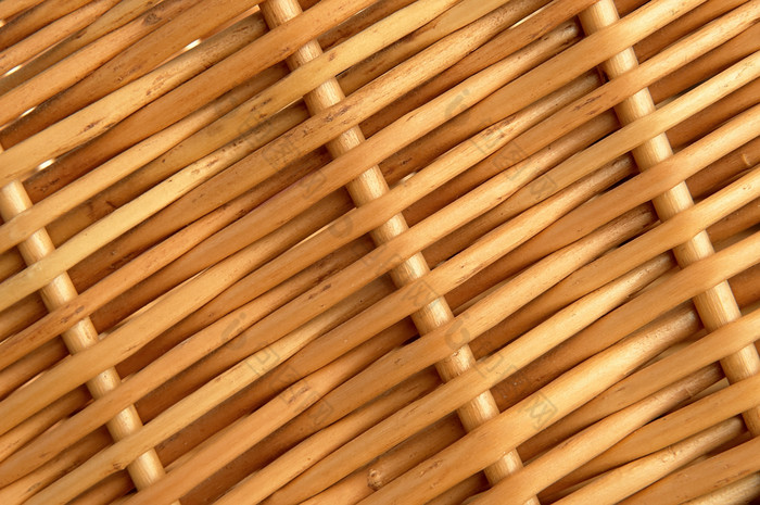 艺术品竹篮子传统手工编织纹理摄影图