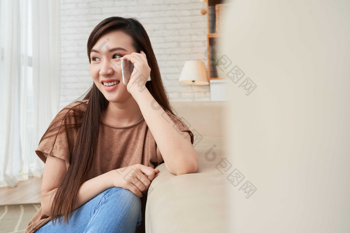 女人生活方式智能手机设备