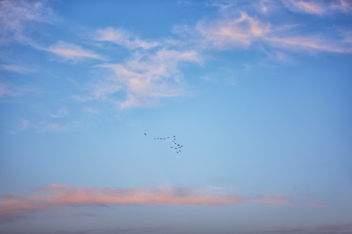 天空的云彩浮动