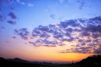 落日晚霞<strong>天空</strong>唯美图片