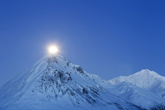 雪山天空摄影风景插图