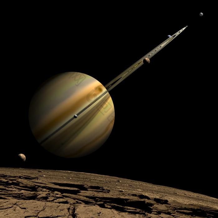 土星卫星示例插图